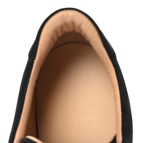 CHRISTIAN LOUBOUTIN
Suede Louis Spikes Flat Sneakers Black