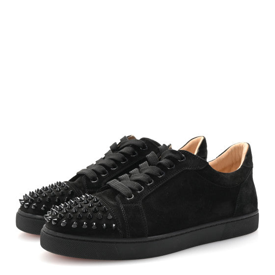 CHRISTIAN LOUBOUTIN
Suede Louis Spikes Flat Sneakers Black