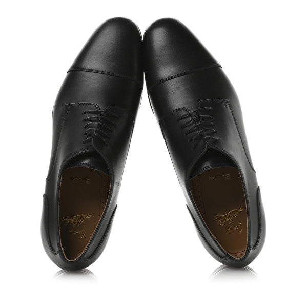 CHRISTIAN LOUBOUTIN
Calfskin Mens Surcity Flat Derby Oxford 42 Black
