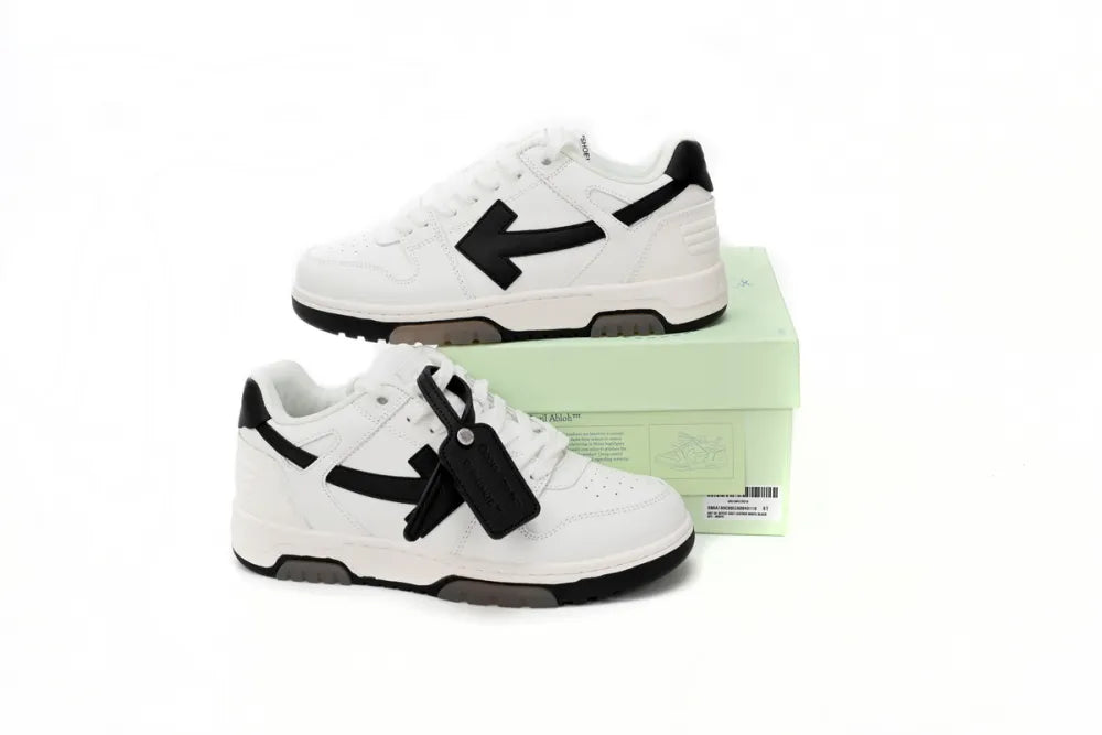 OFF-WHITE Out Of Office OOO 30 MM Low Tops Black White