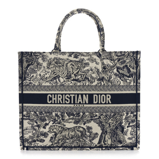 CHRISTIAN DIOR
Canvas Embroidered Large Dioriviera Toile De Jouy Book Tote