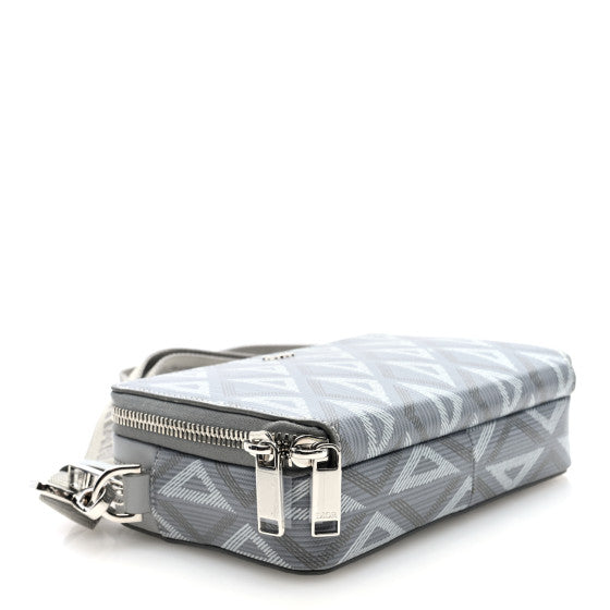 CHRISTIAN DIOR
Coated Canvas CD Diamond Messenger Pouch Grey