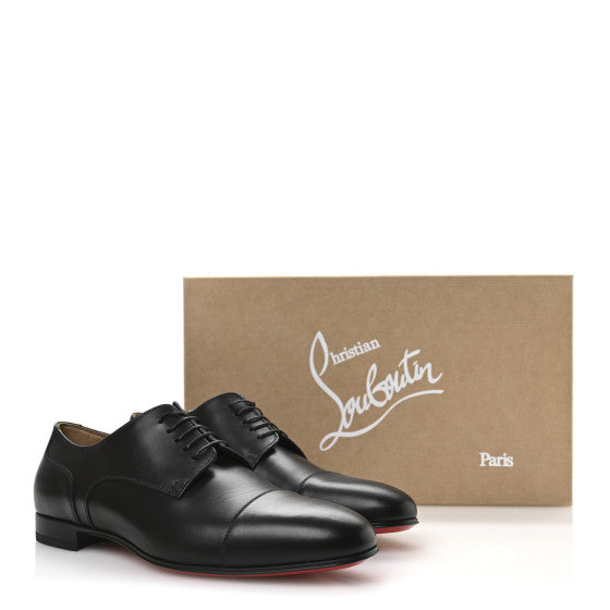 CHRISTIAN LOUBOUTIN
Calfskin Mens Surcity Flat Derby Oxford 42 Black