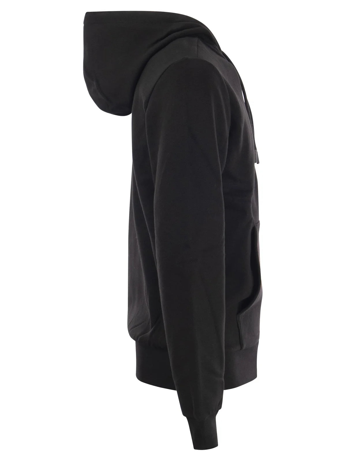 Lacoste Logo Embroidered Zip-up Drawstring Hoodie
