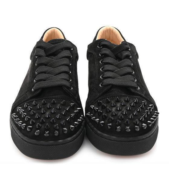 CHRISTIAN LOUBOUTIN
Suede Louis Spikes Flat Sneakers Black