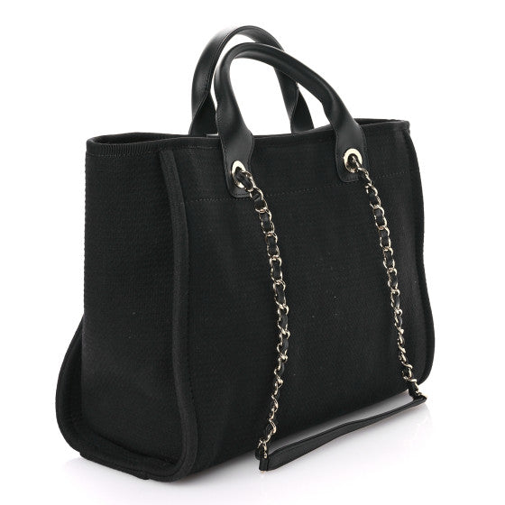 CHANEL
Mixed Fibers Small Deauville Tote Black