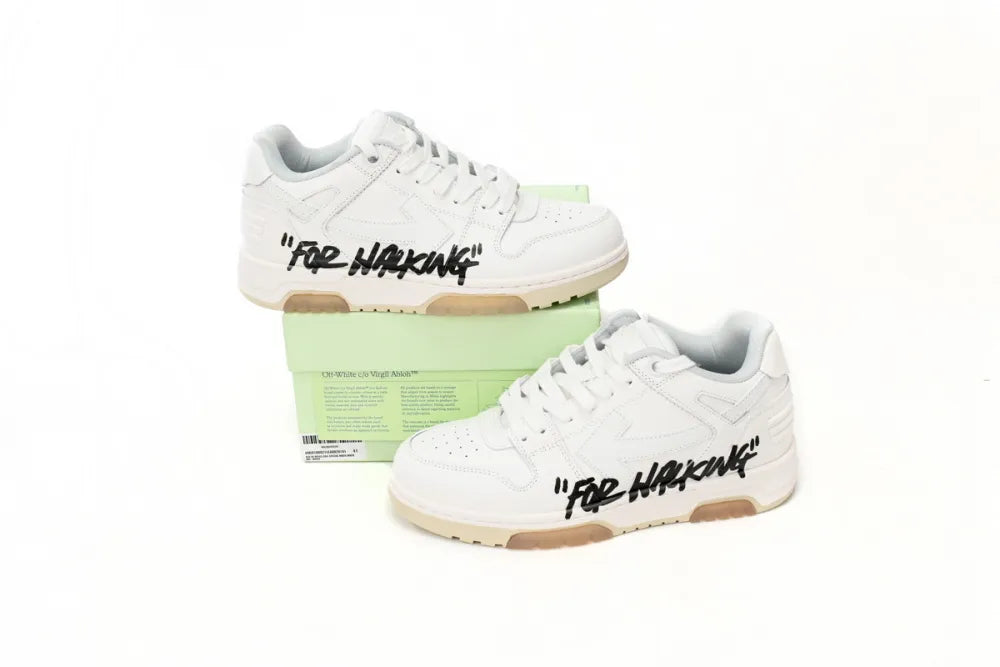 OFF-WHITE OOO LOW TOPS
FOR WALKING WHITE BLACK