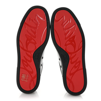 CHRISTIAN LOUBOUTIN 
Suede Louis m Flat Sneakers Black