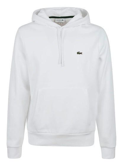 Lacoste Logo Embroidered Drawstring Hoodie