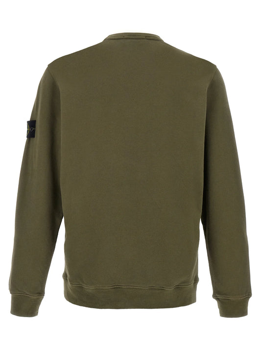 Stone Island Logo Patch Crewneck Sweatshirt