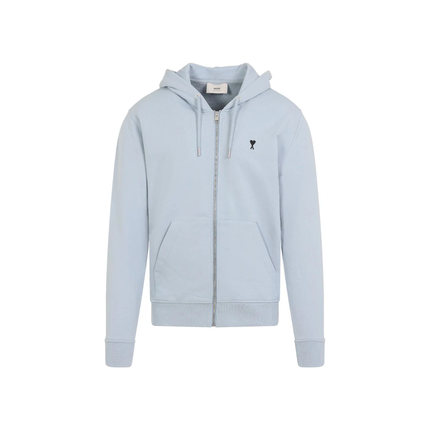 AMI Paris Logo Detailed Drawstring Hoodie