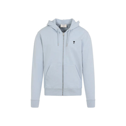 AMI Paris Logo Detailed Drawstring Hoodie