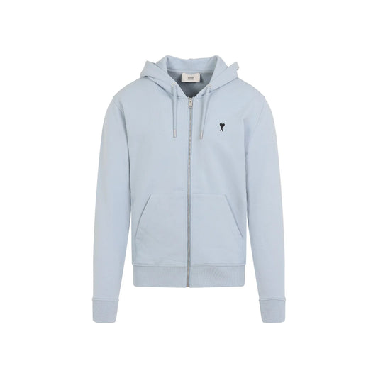 AMI Paris Logo Detailed Drawstring Hoodie