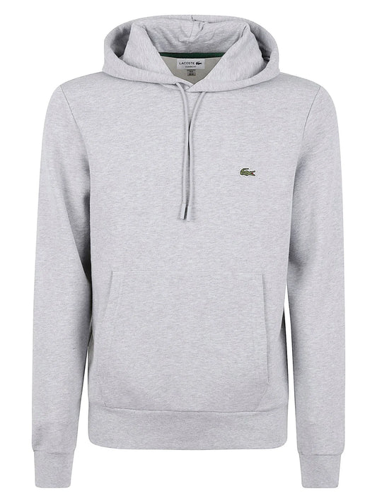 Lacoste Logo Embroidered Drawstring Hoodie