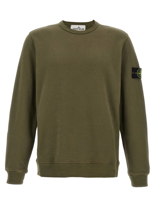 Stone Island Logo Patch Crewneck Sweatshirt