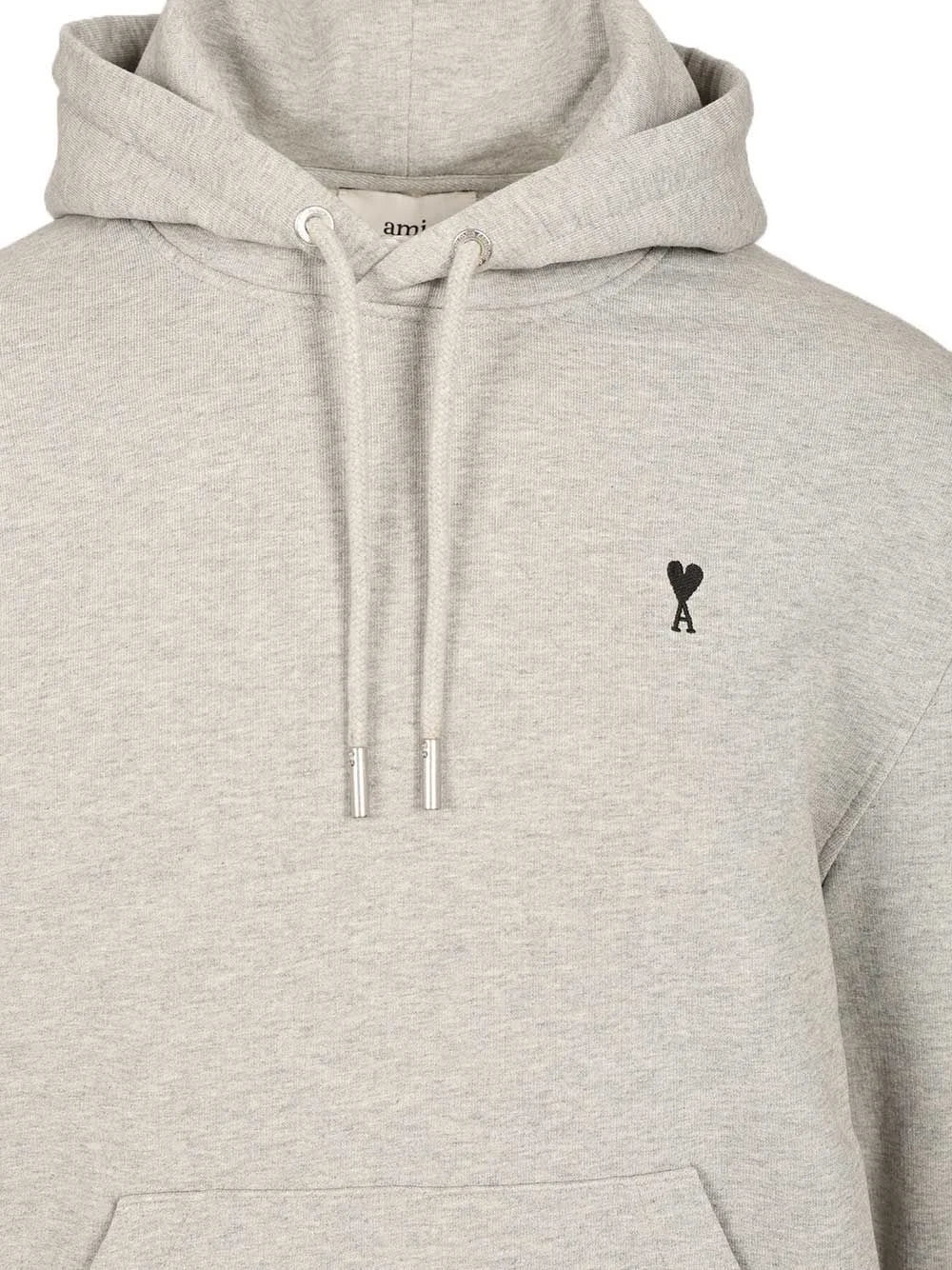 AMI Paris Logo Detailed Drawstring Hoodie