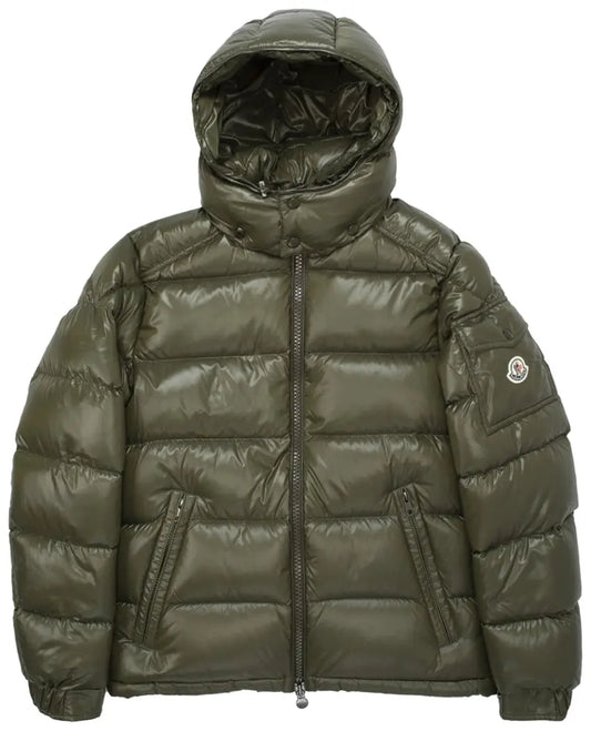 Moncler Maya Hooded Puffer Shiny