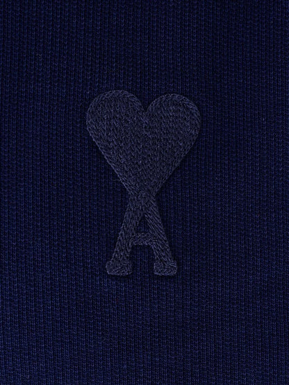 AMI Paris Logo Detailed Drawstring Hoodie