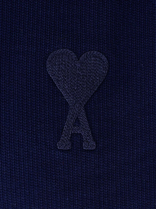 AMI Paris Logo Detailed Drawstring Hoodie