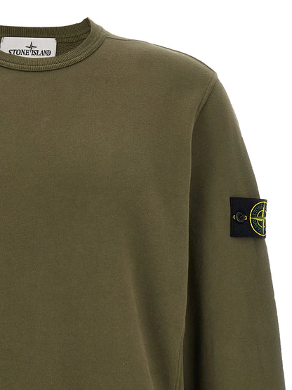 Stone Island Logo Patch Crewneck Sweatshirt