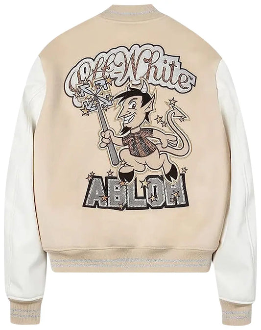 Off-White x Ac Milan Varsity Jacket