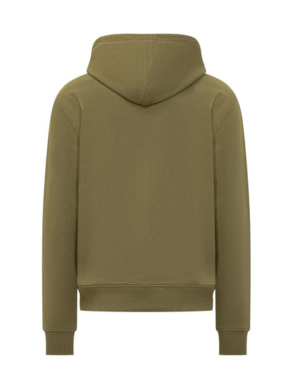 AMI Paris Logo Detailed Drawstring Zip-UP