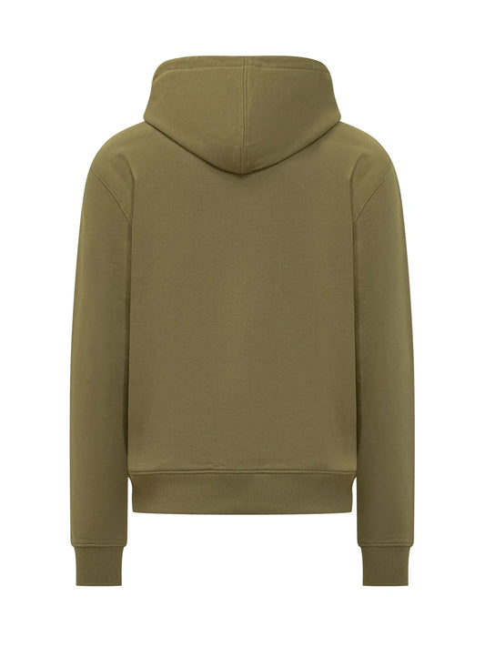 AMI Paris Logo Detailed Drawstring Zip-UP