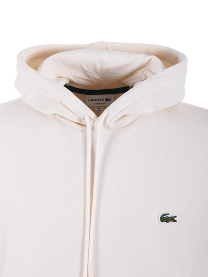 Lacoste Logo Embroidered Drawstring Hoodie