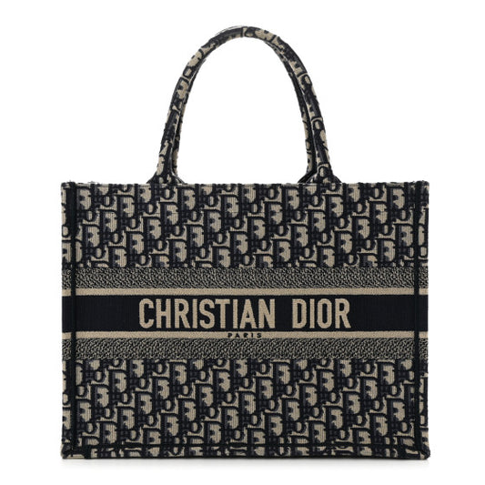 CHRISTIAN DIOR 
Oblique Medium Book Tote Blue Multicolor