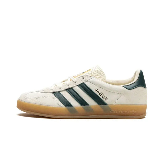 ADIDAS GAZELLE INDOOR
CREAM WHITE COLLEGIATE GREEN GUM