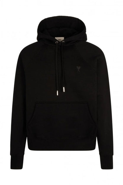 AMI Paris Logo Detailed Drawstring Hoodie