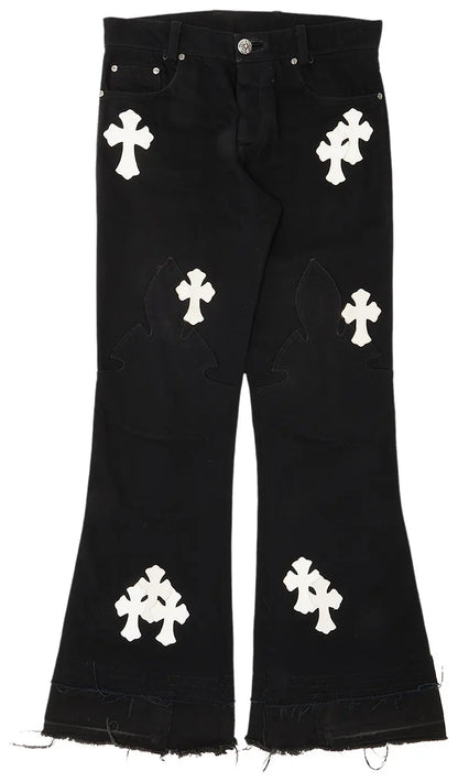 Chrome Hearts Jeans With Cross