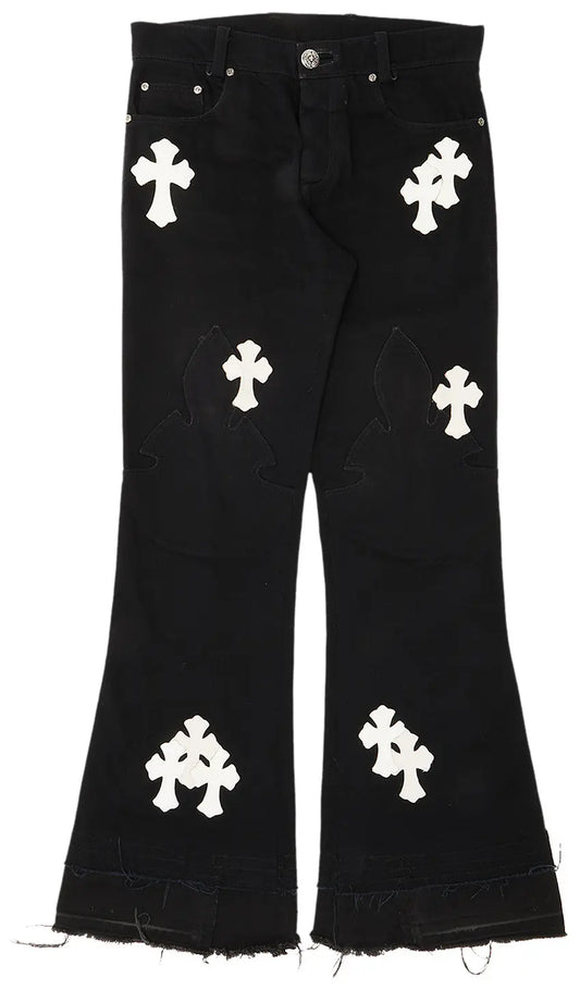 Chrome Hearts Jeans With Cross