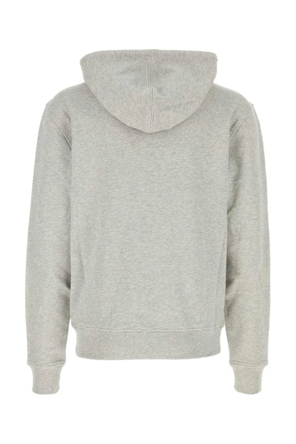 AMI Paris Logo Detailed Drawstring Zip-Up