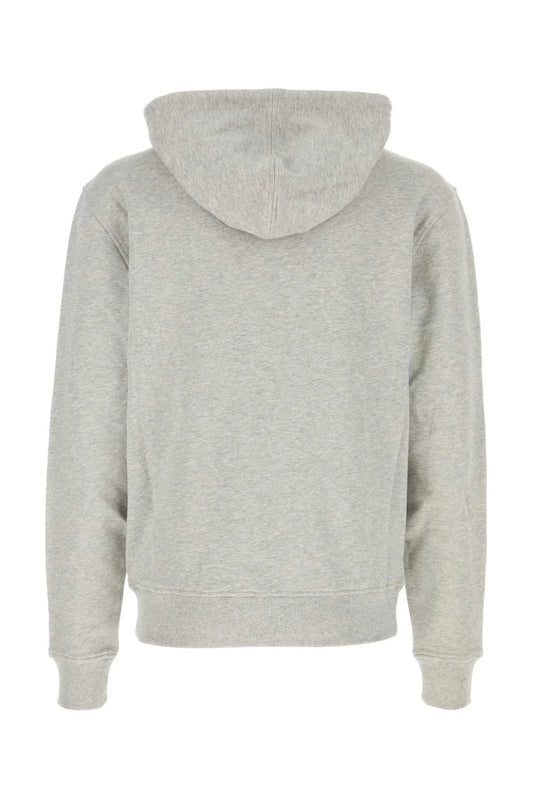 AMI Paris Logo Detailed Drawstring Zip-Up