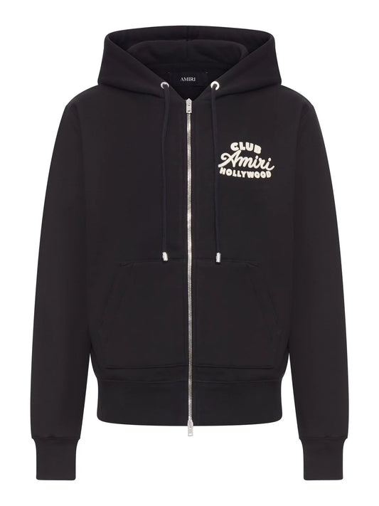 Amiri Hollywood Logo Printed Zip-Up