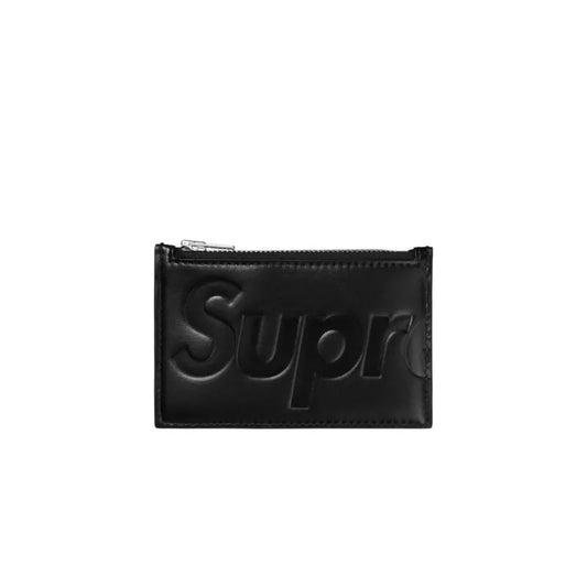 SUPREME LEATHER ZIP CARD HOLDER
