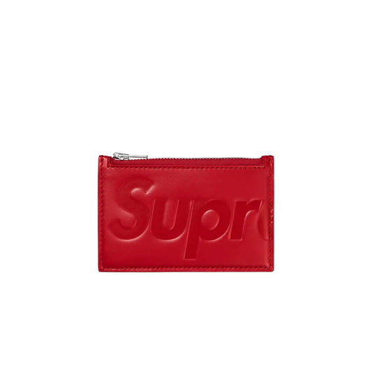 SUPREME LEATHER ZIP CARD HOLDER