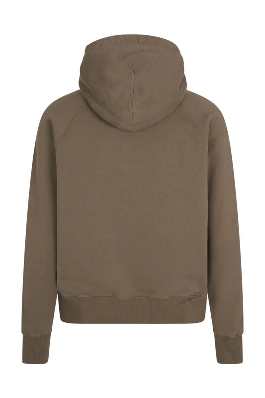 AMI Paris Logo Detailed Drawstring Hoodie
