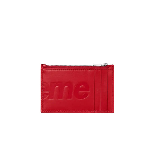 SUPREME LEATHER ZIP CARD HOLDER