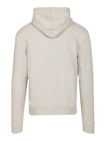 AMI Paris Logo Detailed Drawstring Hoodie