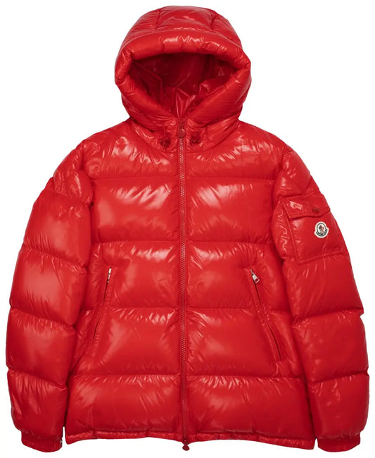 Moncler Maya Hooded Puffer Shiny