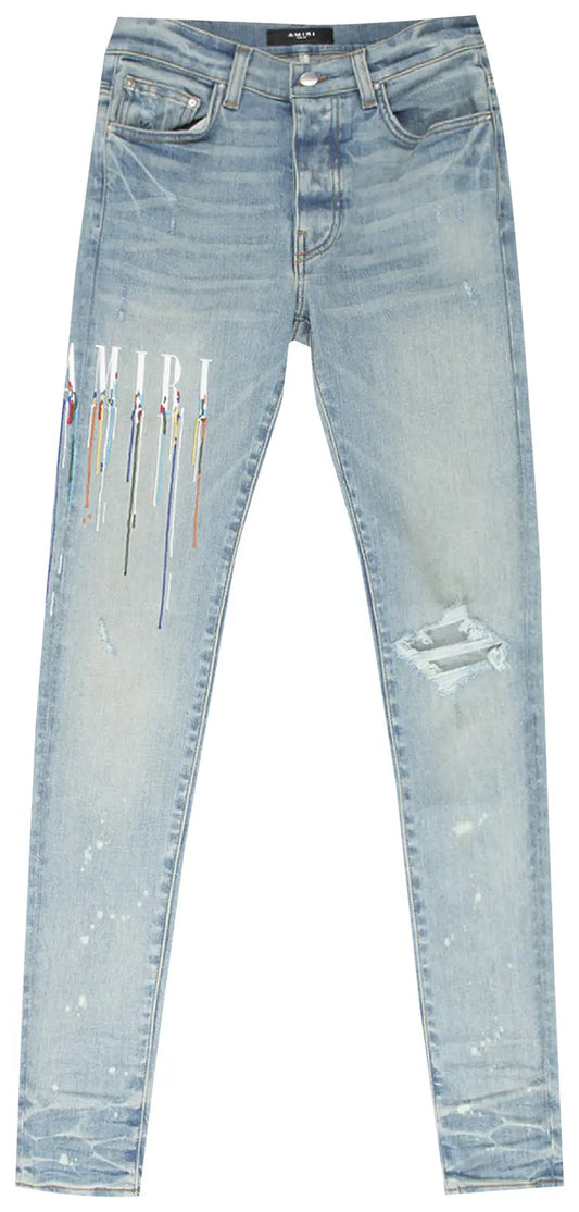 Amiri Colorful Applique Jean