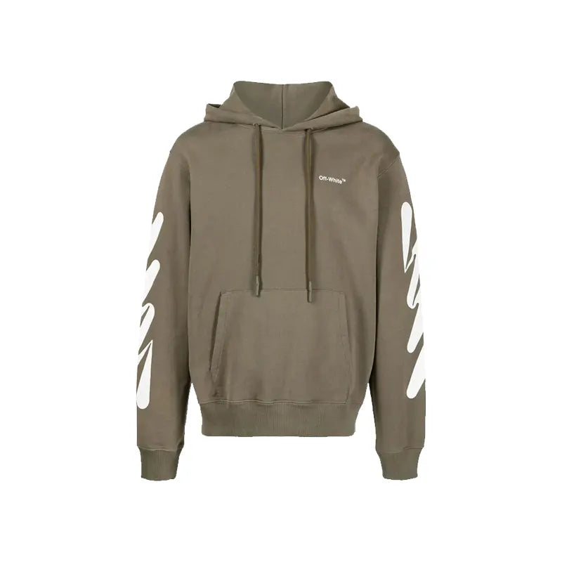 OFF-WHITE WAVE DIAG DRAWSTRING HOODIE