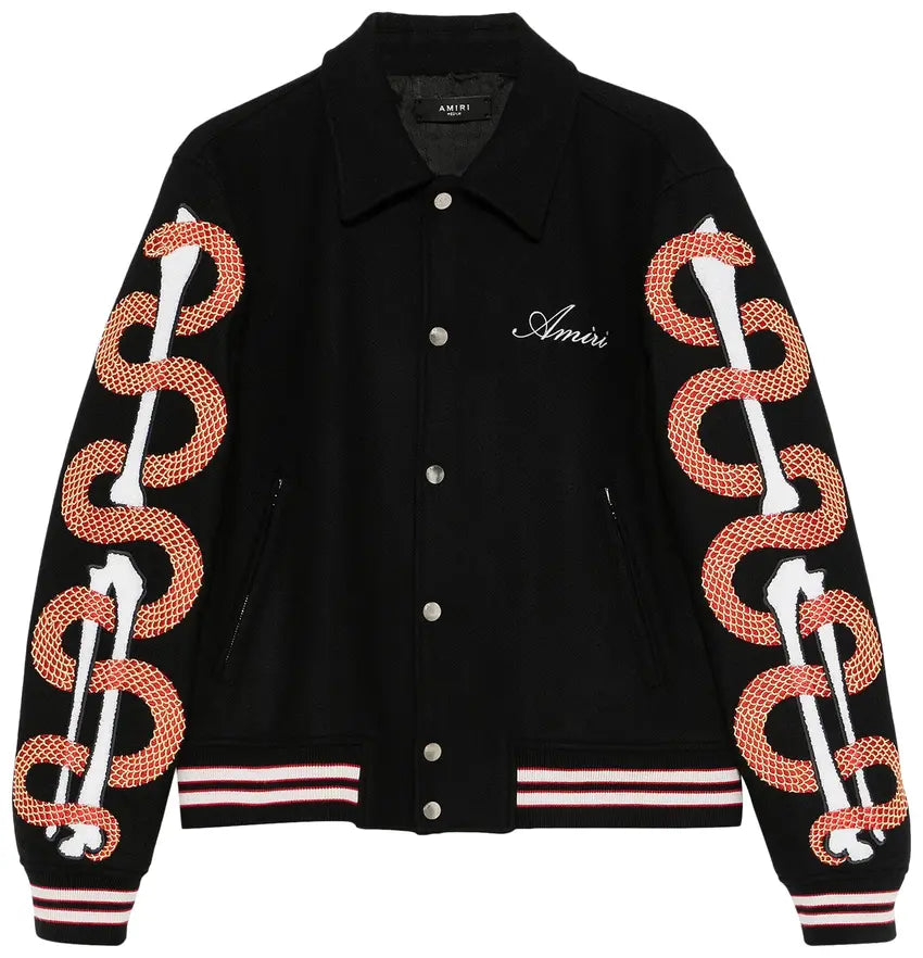 Amiri Snake Varsity Jacket