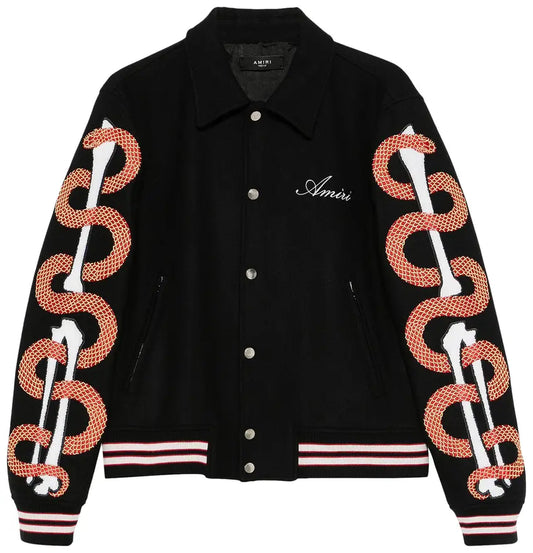 Amiri Snake Varsity Jacket