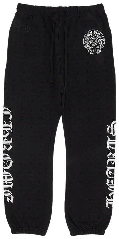 Chrome Hearts All Over Monogram Horseshoe Logo Sweatpants