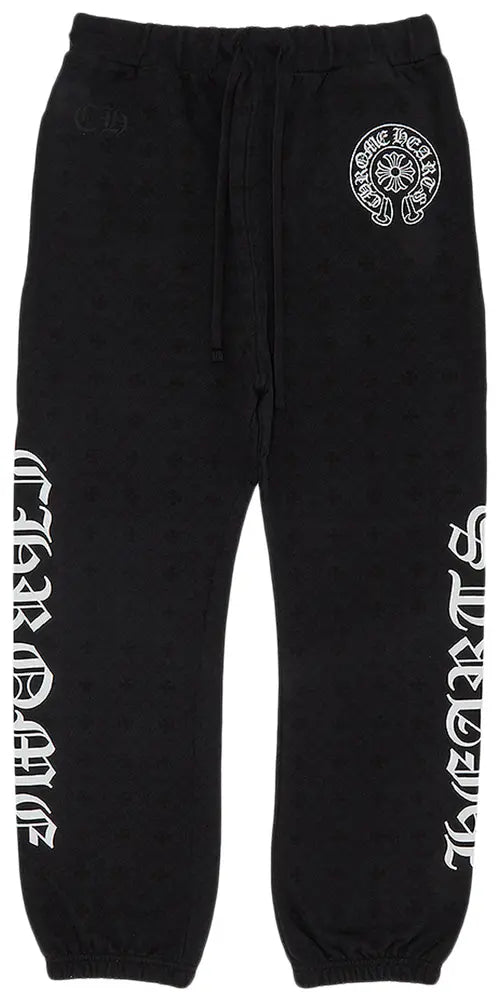 Chrome Hearts All Over Monogram Horseshoe Logo Sweatpants