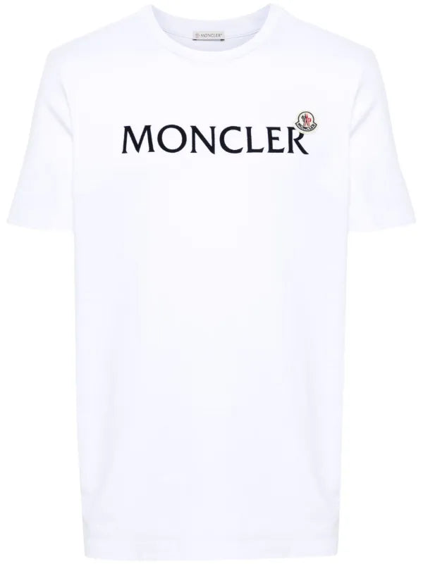 Moncler white TEE logo