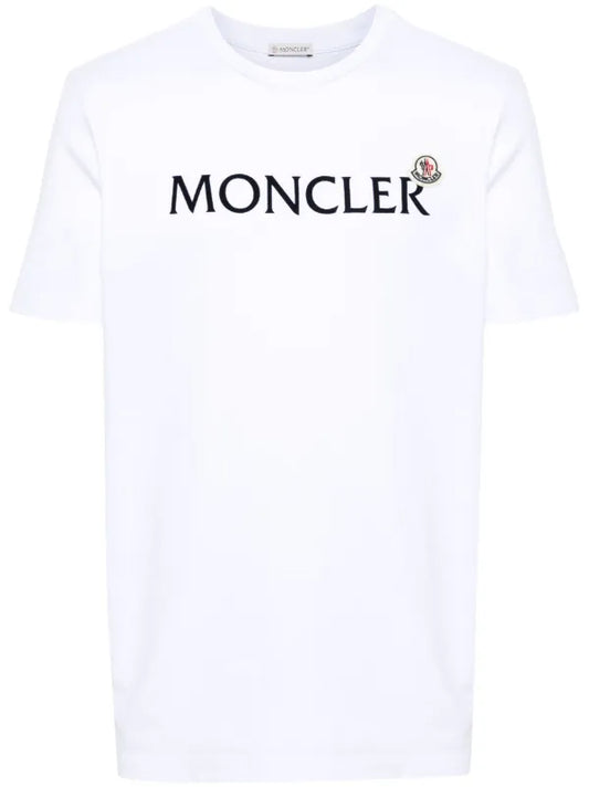 Moncler white TEE logo